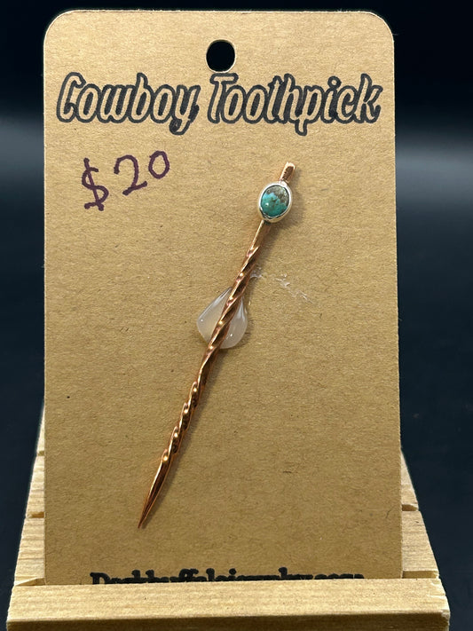 2.5" Cowboy Toothpick SQR DBL Twisted Copper with TRQ