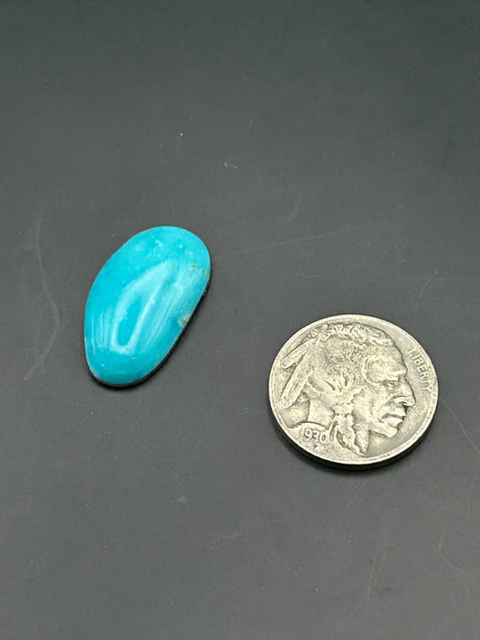 kingman turquoise 10.7cts cabochon