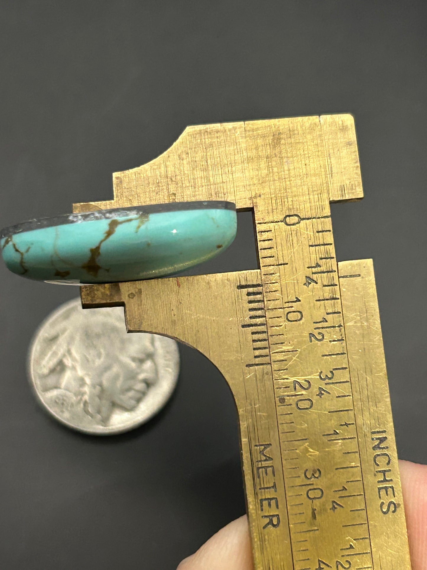 Kingman Turquoise 23ct cabochon
