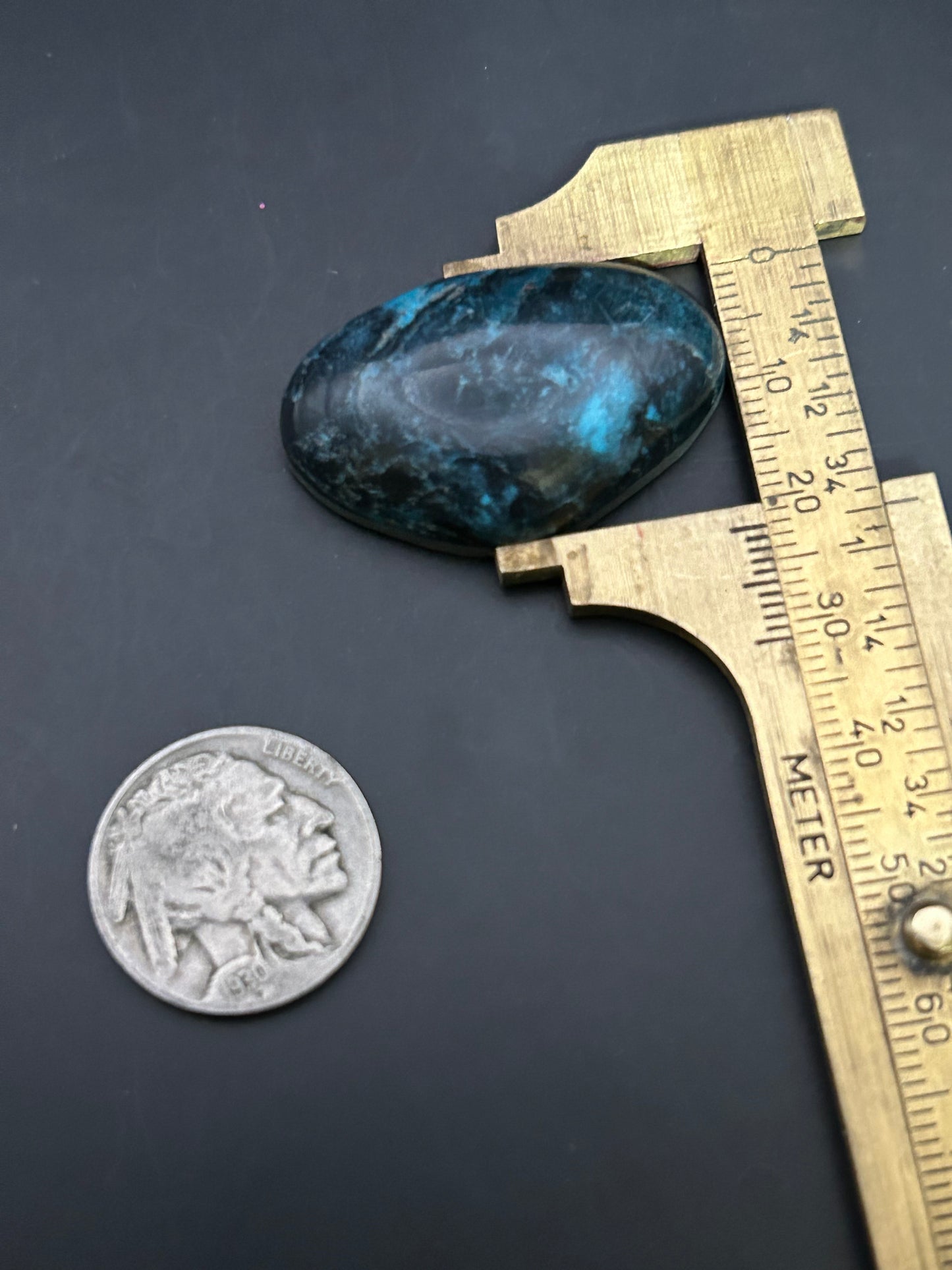 Hubei Turquoise 57.7ct Cabochon