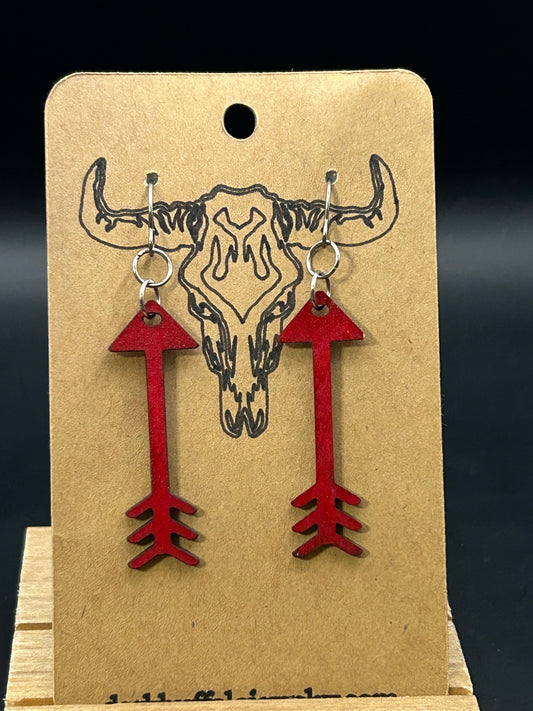 Red Arrow Earrings